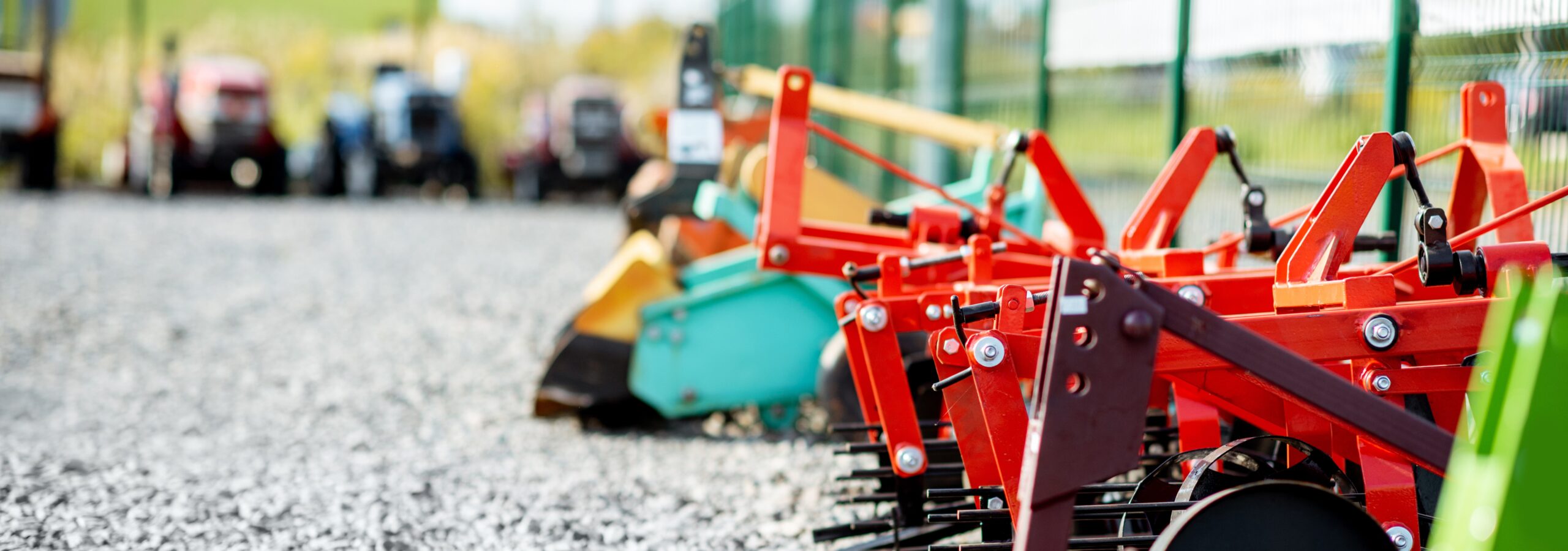 Plows for farming on the agricultural shop